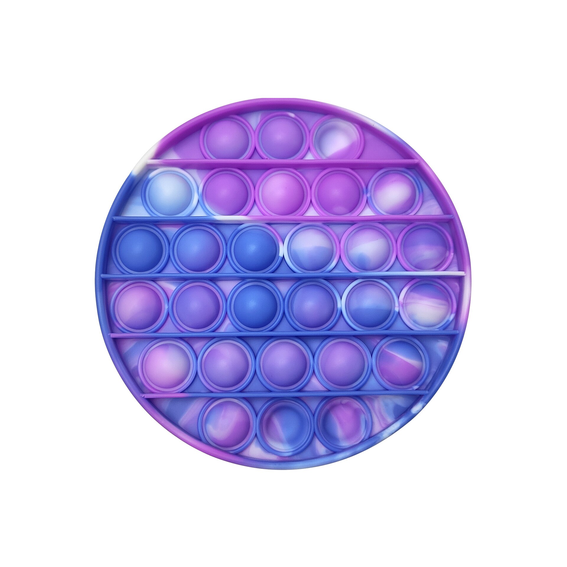 Rainbow Push Bubble Pops Fidget Sensory Toy for Autisim Special Needs Anti-stress Game Stress Relief Squishy Pops It Fidget Toys: Roud-D