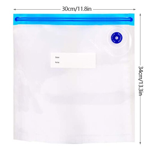Bolsas de plástico para cocina, bolsa de alimentos al vacío, bolsa de conservación de alimentos, bolsa reutilizable para congelador, bolsas de almacenamiento de sellado, bolsas de mantenimiento fresco para verduras: Caqui oscuro