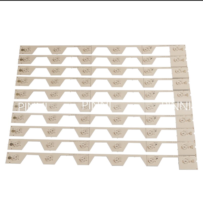 10Pc=1set FOR 55 inch TCL TV Backlight Bar TMT-55E5800-10X6-3030C-6S1P-W44 YHF-4C-LB5506-YH1 TCL L55E5800A-UD D55A620U