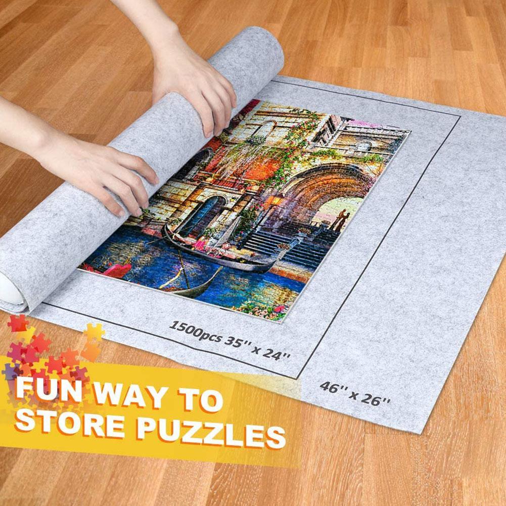 Tot 1500/2000 Stukken Opslag Puzzels Roll Mat Puzzel Deken Voor Draagbare Reizen Opbergtas Kinderen Diy Onderwijs Levert