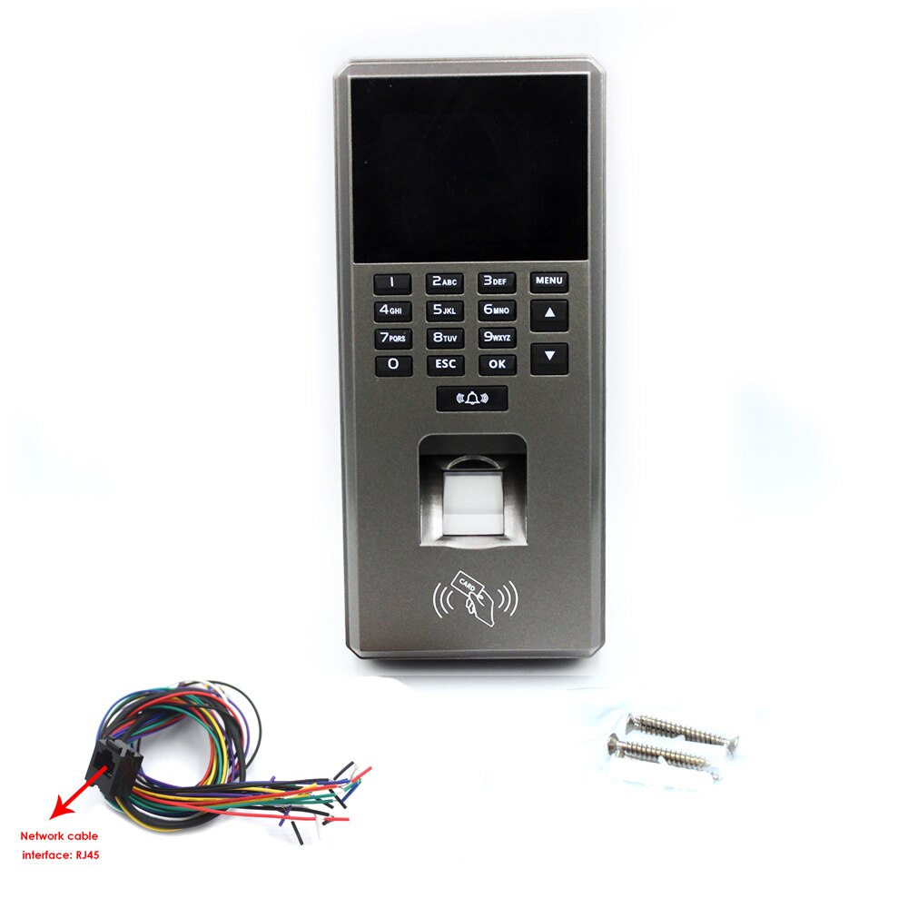 2.4 inch TCP/IP USB 125Khz RFID Electronic Time Clock Attendance Machine Biometric Fingerprint Access Control System