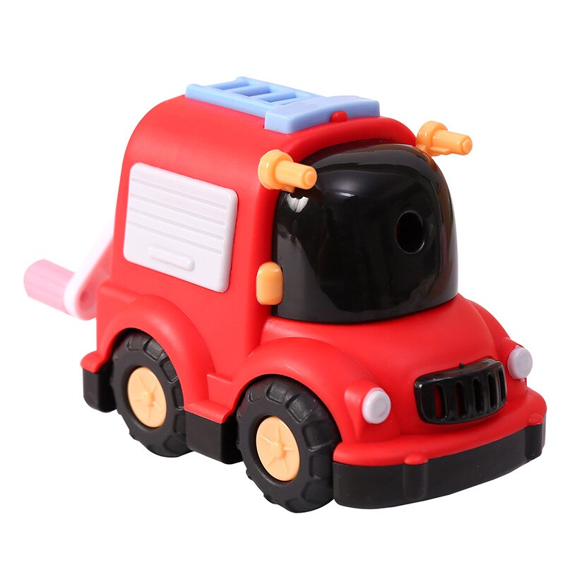 Sacapuntas automático con forma de coche de dibujos animados para estudiantes, papelería, bonito sacapuntas