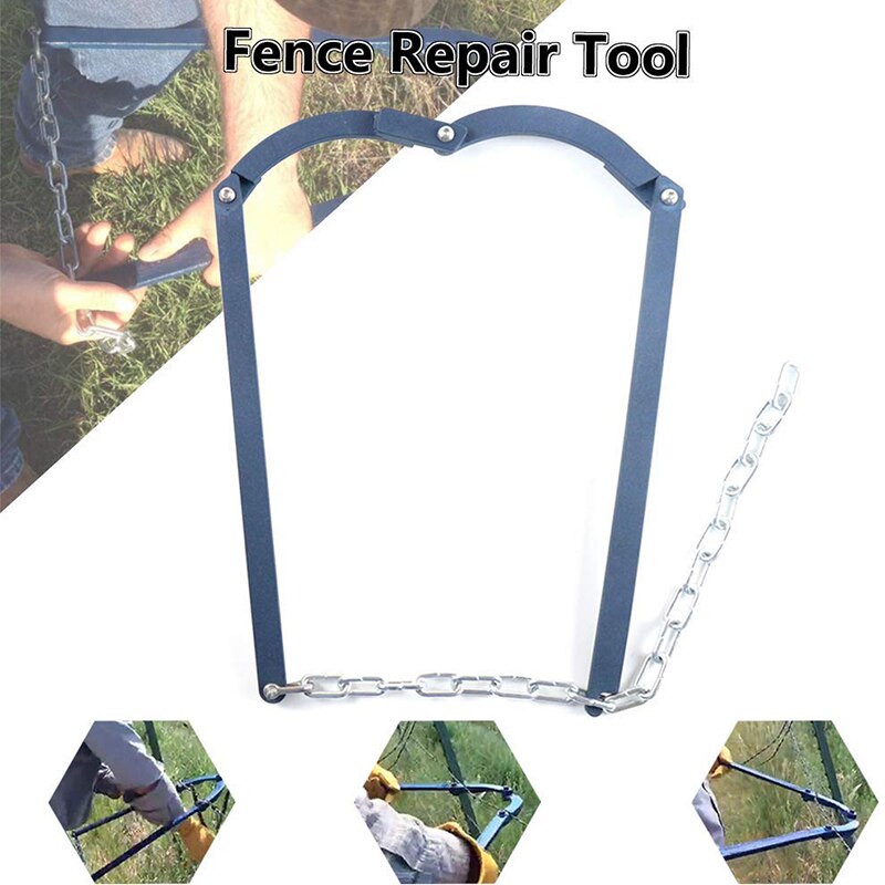 Kette Zaun Sieb-Zaun Fixer Draht Zaun Reparatur Werkzeug Bauernhof Zaun Bahre Schlüssel Abzieher Garten Zaun Fixerfor Stacheldraht Wir