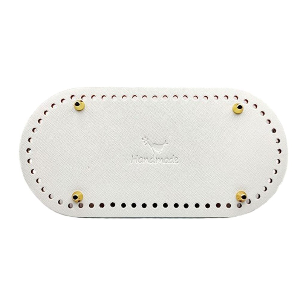 Leve tricô crochê saco de couro do plutônio parte inferior shaper almofada mão-tecido saco almofada para o corpo transversal que faz feminino meninas acessório: WHITE