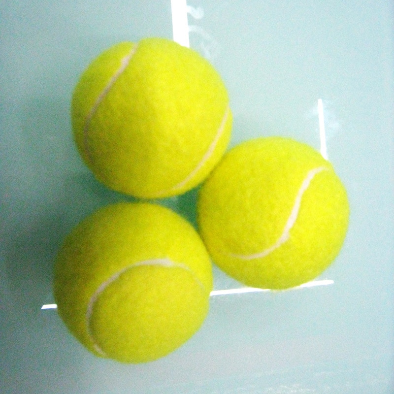 1 pcs Tennis balls for Training 100% Synthetic Fiber Rubber Competition Standard Tenis Balls