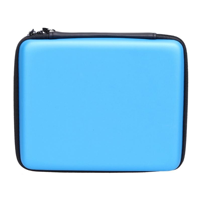 Handheld Harde Eva Gaming Opbergtas Draagbare Zip Case Beschermende Houder Game Console Protector Opbergtas Voor Nintendo 2DS: Blauw