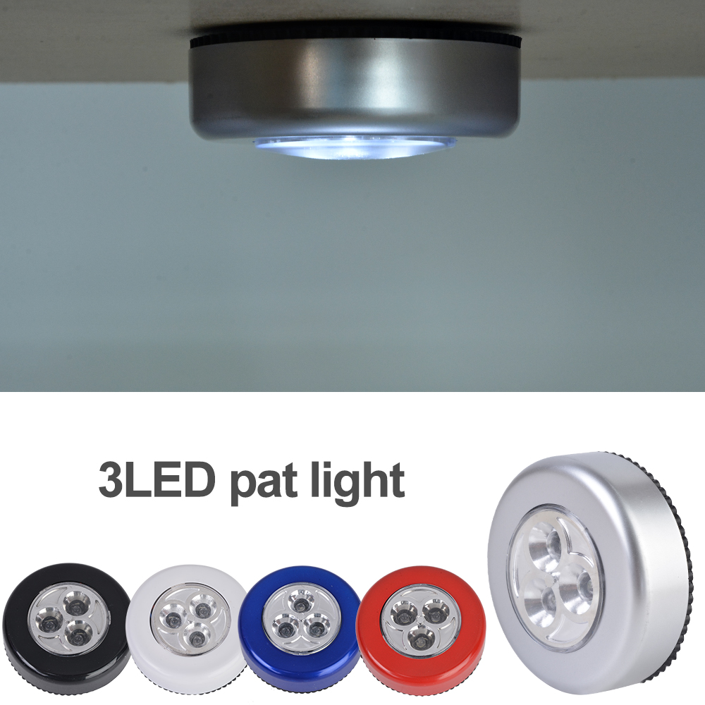 Dozzlor 3LED Closet Cabinet Light Motion Sensor Licht LED Nachtlampje Magnetische Gang Trap Lampen Slaapkamer Kast Draadloze