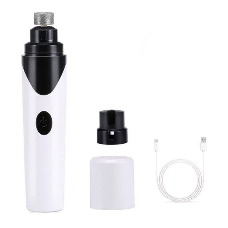 USB Rechargeable Dog Nail Grinder - Pet Nail Trimmer For Dogs & Cats, Quiet & Safe