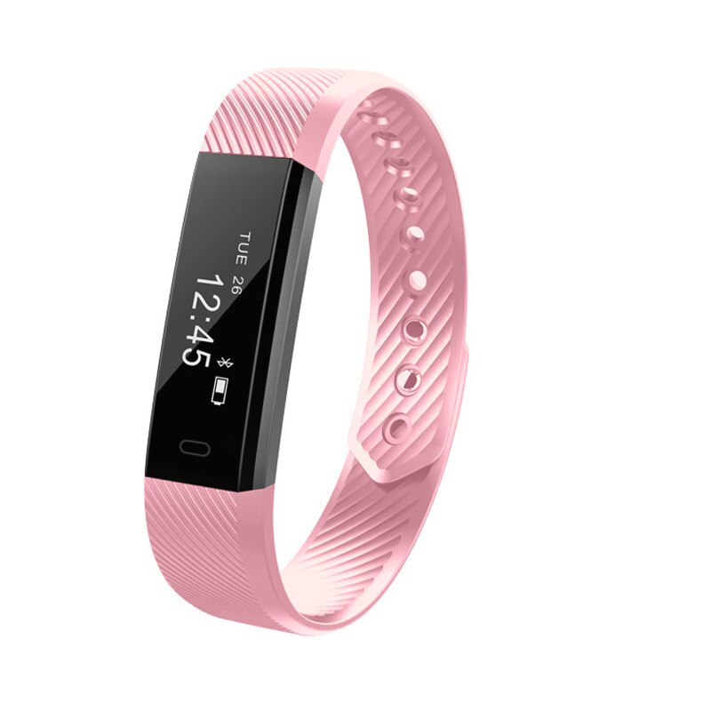 Smart Polsband Fitness Tracker Band Bluetooth Sleep Monitor Horloge Sport Armband Voor Ios Android Telefoon Pk Fit Bit M2 M3 m4 Band: Roze