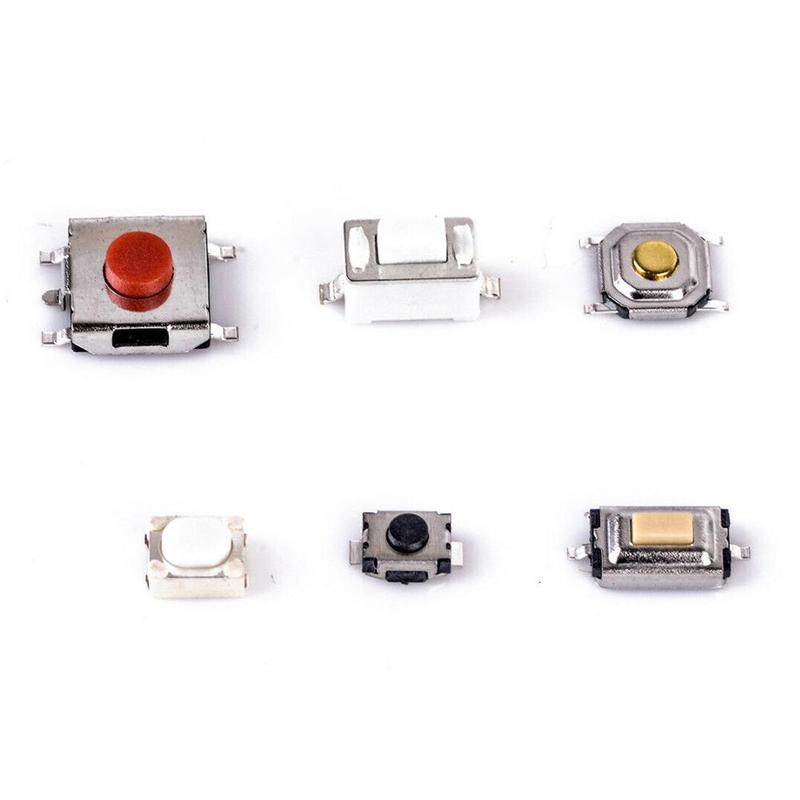250 pcs Tactile Push Button Switch Kit 10 models Micro Momentary Switch Car Remote Control Key Button Switches Assortment Set
