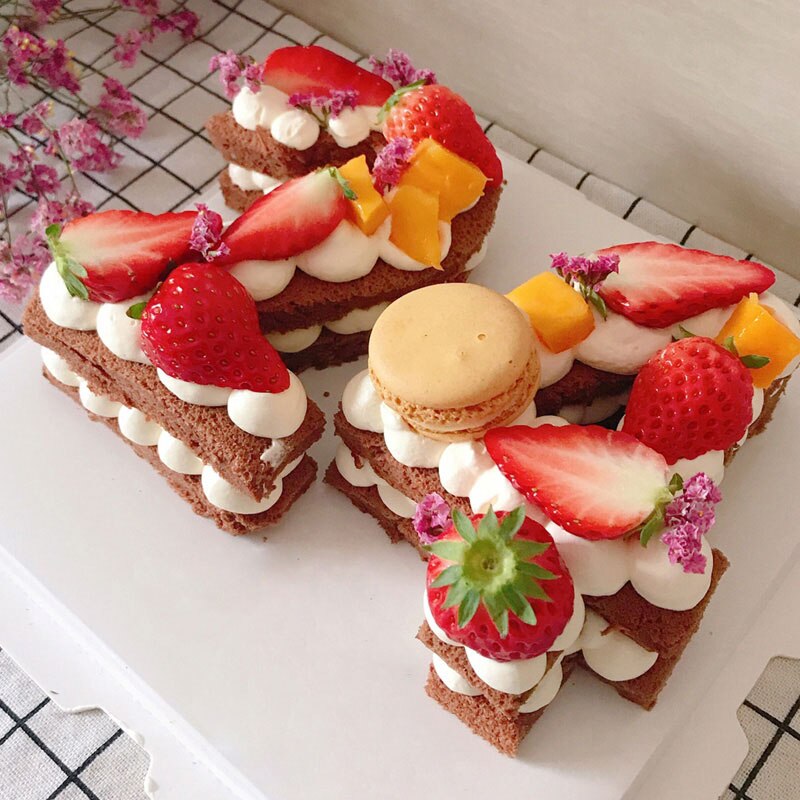 Numbers Cake Mould Set PET Decorating Baking Mold DIY Kitchen Tool For Birthday Pastry B88