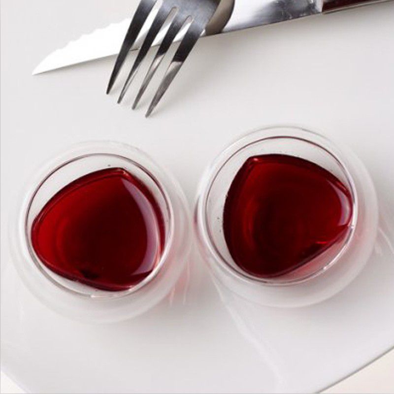 Couple Heart-shaped Heat-resistant Tea Cup Double Glass High Borosilicate Double Glass For Valentine's Day