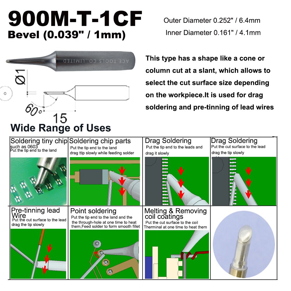 YIHUA 902-Series Soldering Iron Tips