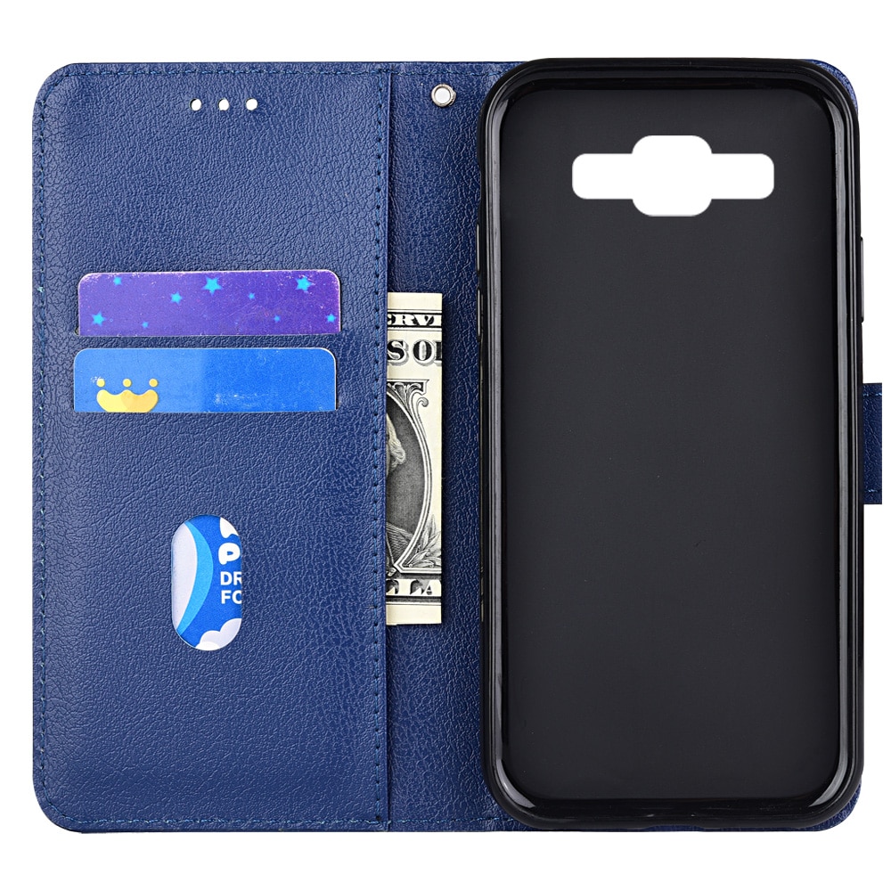 Wallet Case Voor Op Samsung Galaxy A5 A500 A500F SM-A500F Boek Leather Case Kaartsleuven Telefoon Tas Met Hand touw