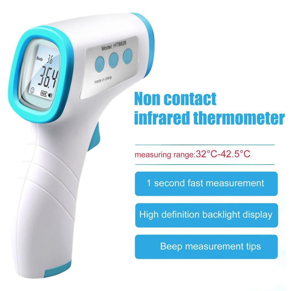 1pc infrarood hygrometer thermometer voorhoofd lichaam contactloze thermometer infrarood thermometer contactloze digitale infrarood thermische camera