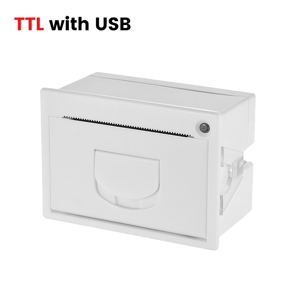 GOOJPRT QR204 2 inch Portable Super Mini Embedded Printer Low Noise Receipt Bill Thermal Printer USB Port RS-232, TTL Printer: TTL and USB Ports