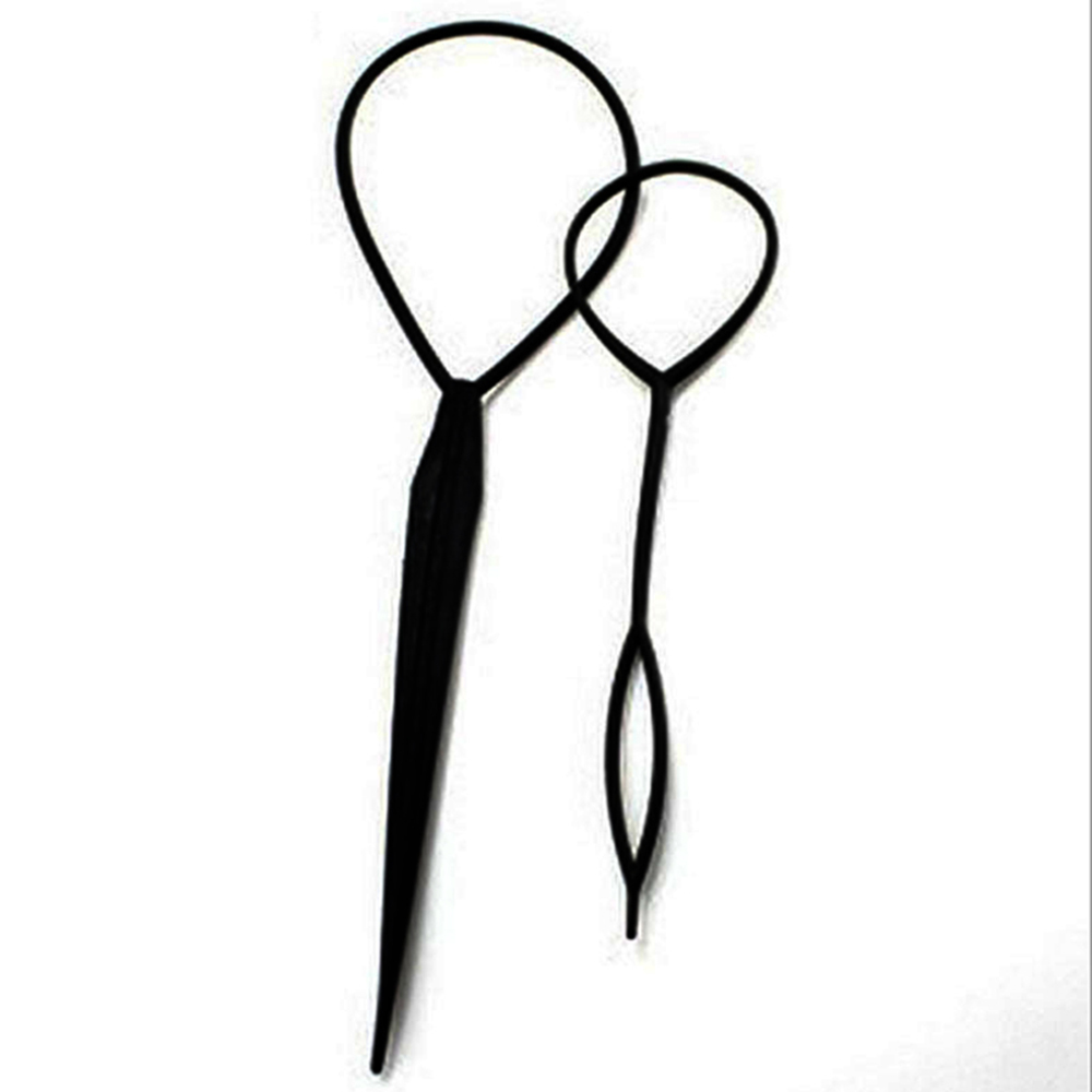 1 par hästsvans skapare plast ögla styling verktyg plast magiska toppsy svans hår fläta hästsvans styling maker clip tool 1 set