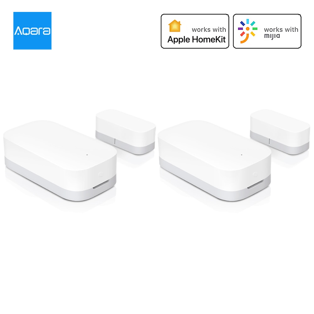 2Pcs Aqara Door Window Sensor Zigbee Wireless Connection Smart Mini Door Sensor Work With Mi Home APP For Android IOS Smart Home