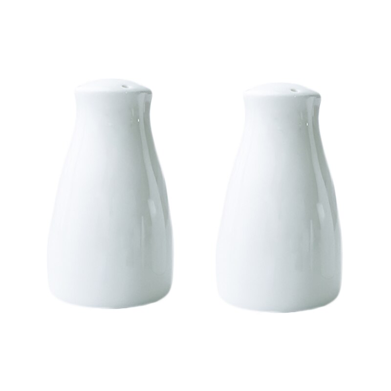 Coctelera de porcelana para sal y pimienta, hueso blanco puro de china, botella de sal, pimienta, hueso de china,