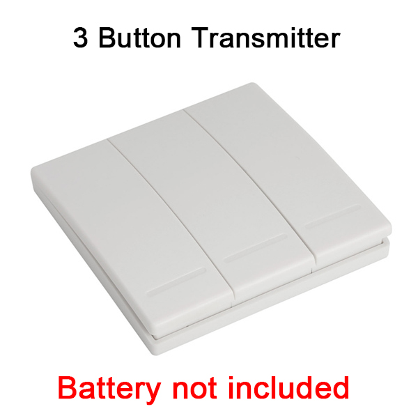 GERMA 86 Wall Panel Wireless Remote Transmitter 1 2 3 Button RF Switch For Light Lamp Bulb Home Living Room Bedroom Corridor: 3 Button Transmitter