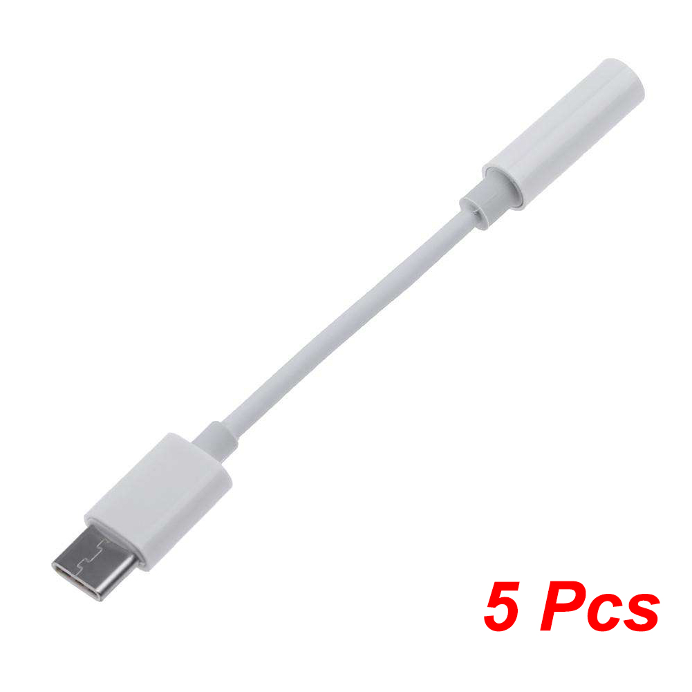 USB Type C To 3.5mm Aux Adapter Type-c 3.5mm Jack Audio Cable Connector Earphones Cable Audio Converter Headphones Accessories: Yellow