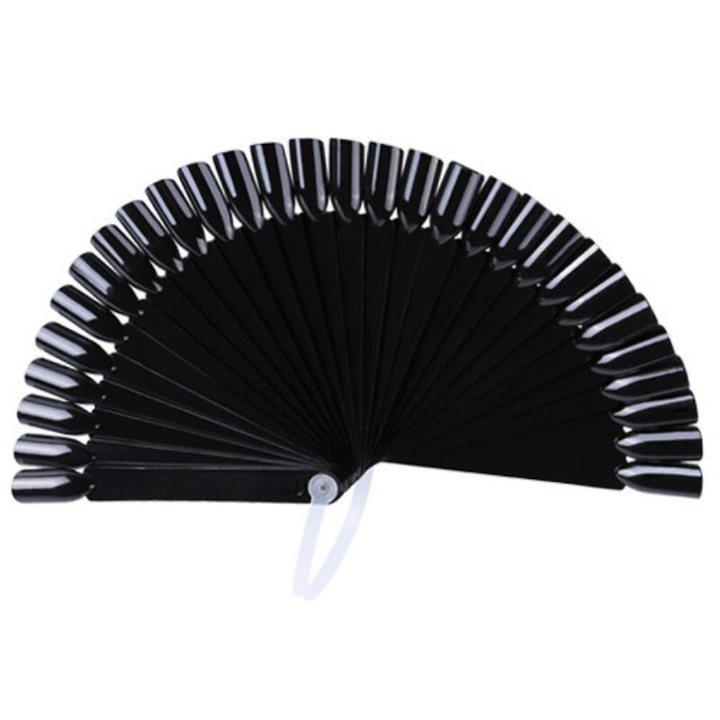 12/24/32 stuks nepnagels tips kleurenkaart nepnagelkunst nagellak gel art tip voorbeeld oefendisplay waaierbord staal manicure tool: 07