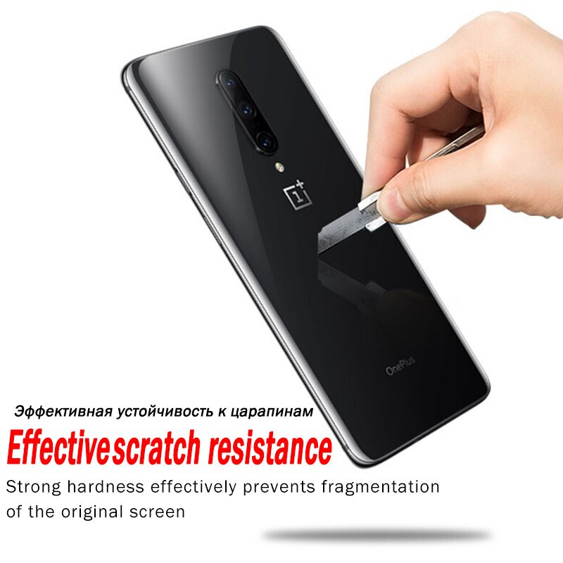 Film Hydrogel arrière pour Oneplus 7 7T Pro 6 6T protecteur d'écran à couverture complète pour One Plus 6 7 7T Pro Film souple Transparent pas en verre