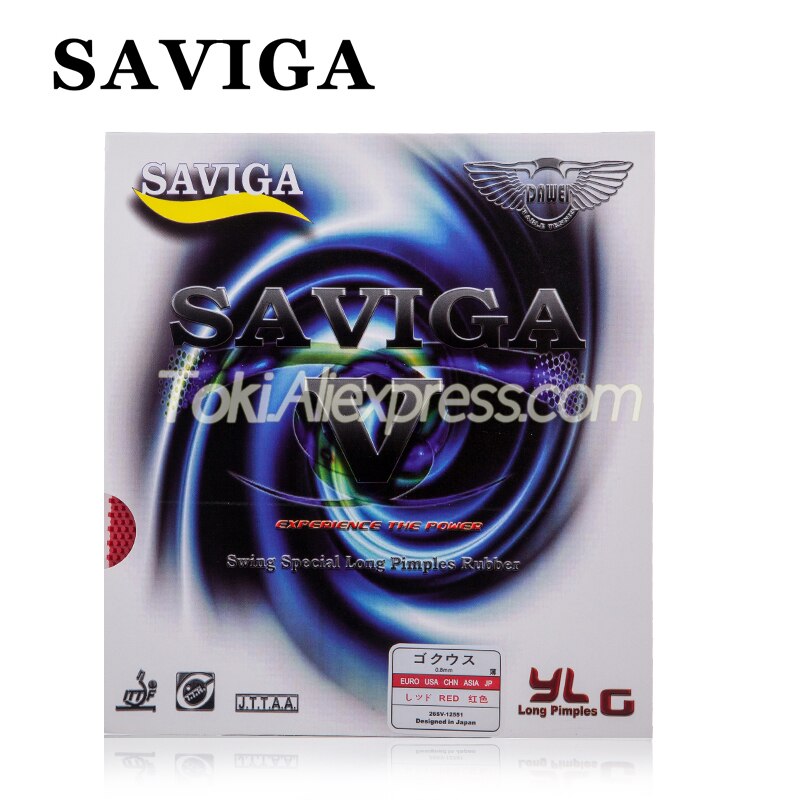 DAWEI SAVIGA V Table Tennis Rubber Pips-long Original DAWEI SAVIGA Ping Pong Rubber OX TOPSHEET with / without Sponge