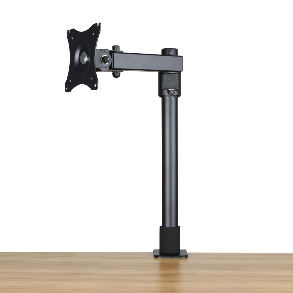 Wearson Single LCD Monitor Desk Mount Stand 60cm Height Adjustable Tilt 360 Swivel Thickened Steel VESA 100x100mm Fits 22"-42"