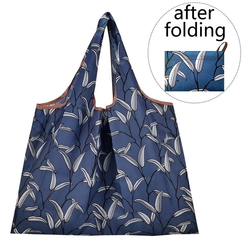 Große Größe Mehrweg Faltbare Einkaufstasche Tote Tasche Eco Tasche T-shirt Tasche Wasserdichte Ladenbesitzer Taschen Handtaschen: 868-baihe-16