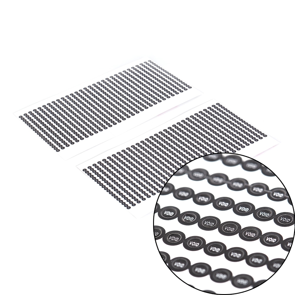 1000pcs/lot Round 2.5mm void sticker Warranty "void" if seal broken or removed sealing label