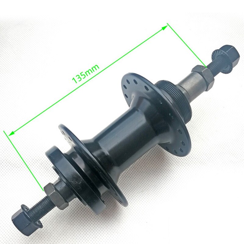 Mountain Bike Front Rear Hub Thru Axle Bicycle Brake Bearing 32 Holes Quick Release Rear Hub