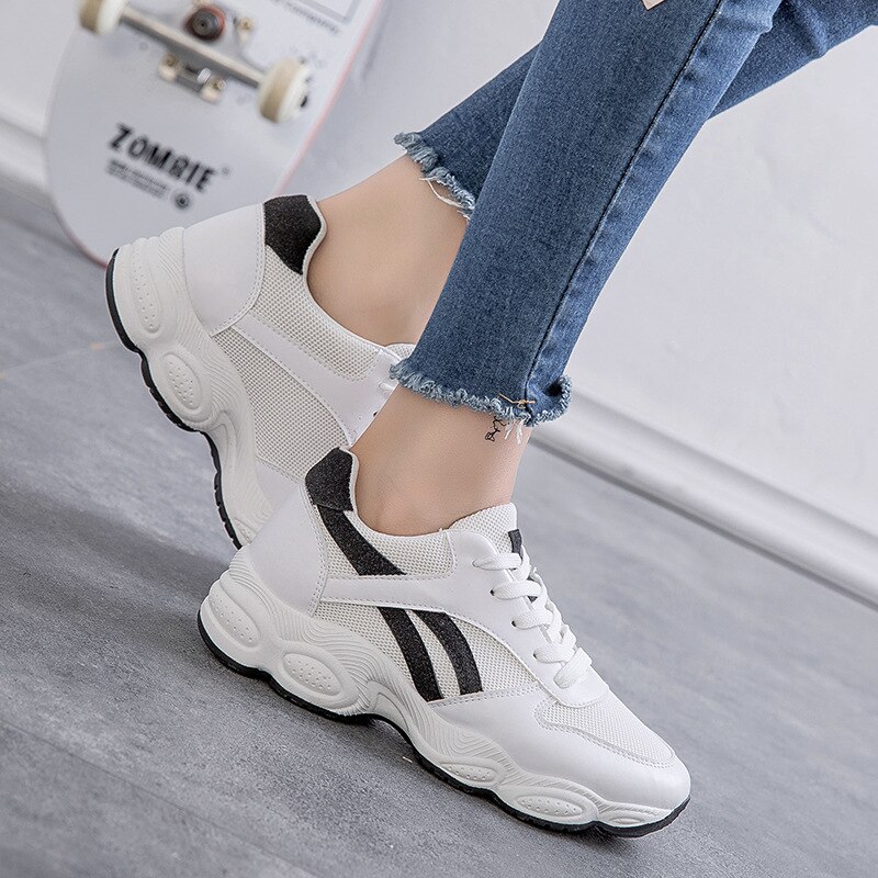 Sneakers Autumn Women Shoes Wild Ulzzang Harajuku Running Shoes Students Breathable White Sports Shoes Woman Jogging