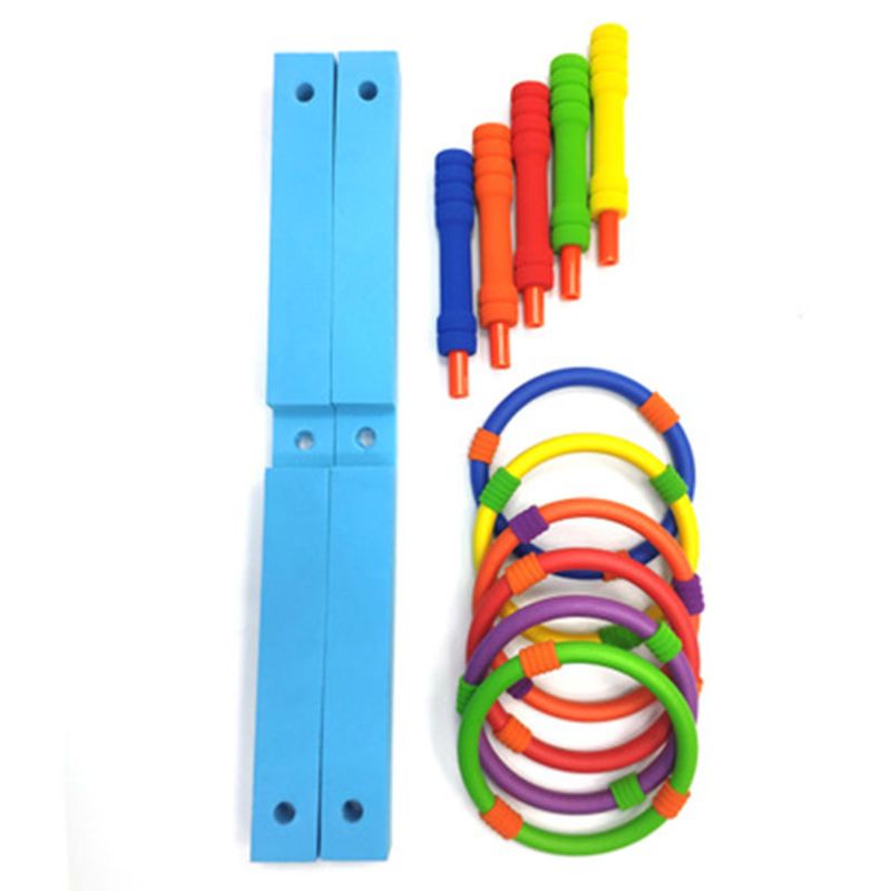 freundlicher Erwachsene Werfen Spiel einstellen mit 6 Ringe EVA Band Werfen draussen Spaß Puzzle Spielen Spielzeug