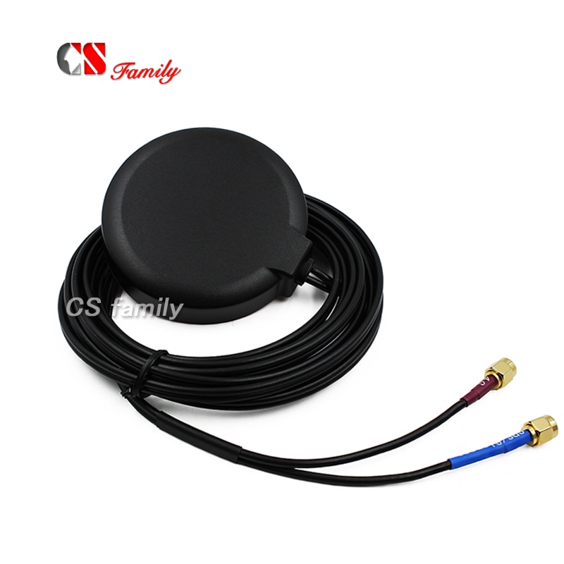 M2M IOT LTE GPS combo antenna,network 4G LTE GPS GLONASS external antenna W/sma male,3m cable, LTE CAT-11/GPS 2 IN 1 antenna 1pc