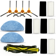15 Stks/set Filter Side Borstel Mop Doek Accessoires Kit Voor Tesvor X500 Robot Stofzuiger Vervangende Onderdelen