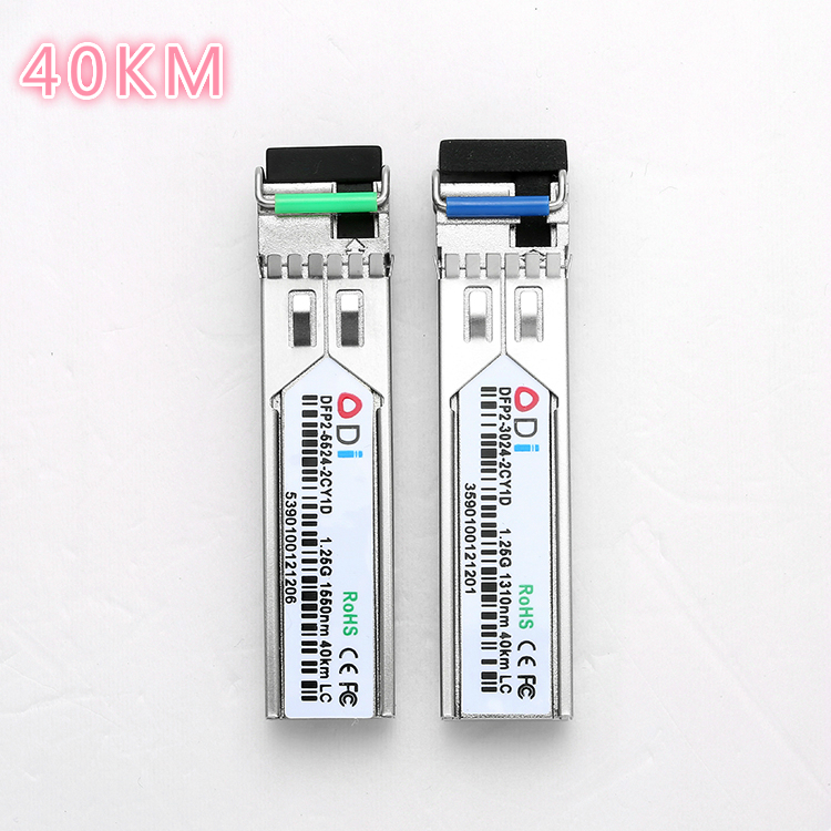 LC SFP Fiber optic module 1.25G LC 20/40/60/80/100KM 1310/1490/1550nm Single Fiber SFP Optical Module Transceiver FOR ONU OLT