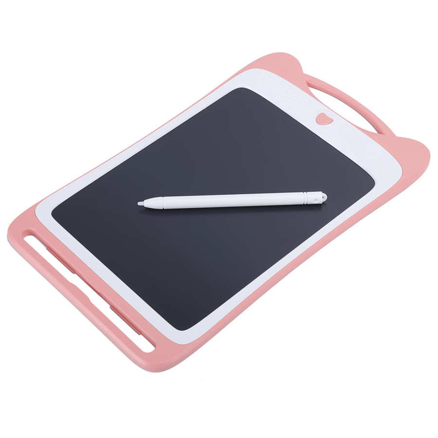 Digital Tablet 9 Inch LCD Writing Pad Light Energy Electronic Blackboard Color Handwriting Drawing Board Graphics Tablet: Pink