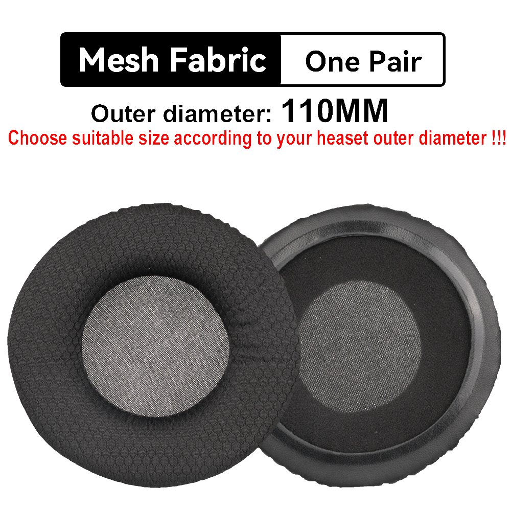 Universal Earpads 90mm Universal 100mm 85mm For Headphone Mesh Earpads 100mm Audio Technica 70mm Earpads: ORANGE RED
