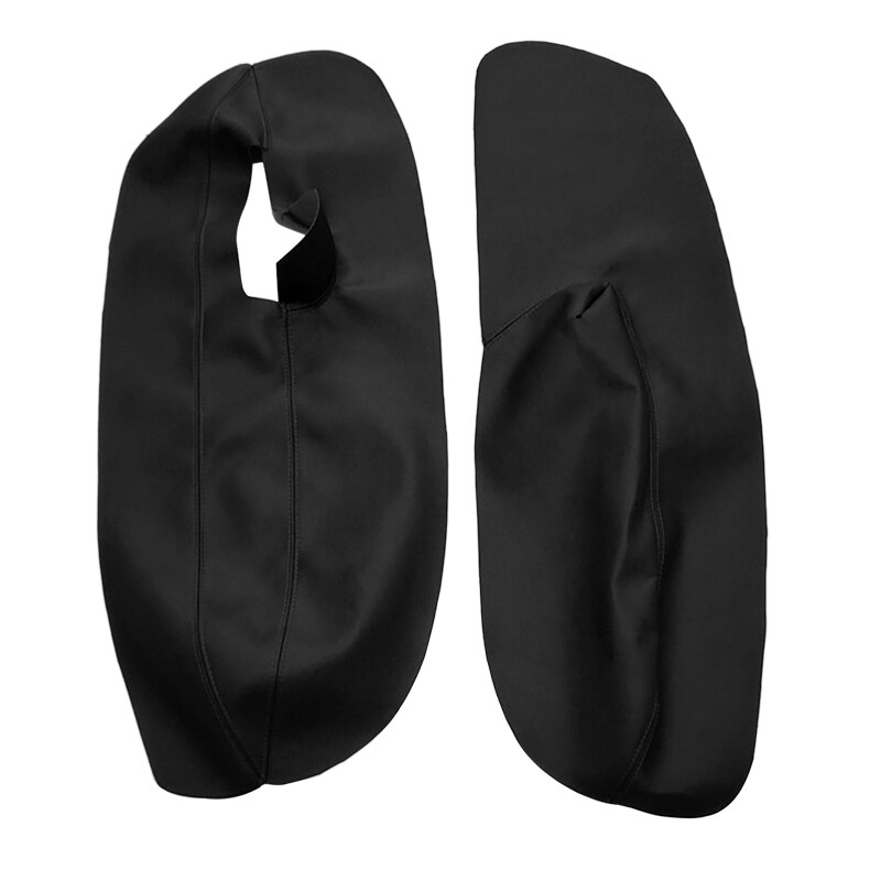 Sólo para 3 puertas de cuero de microfibra de coche, cubierta de Panel de reposabrazos, pegatina embellecedora para VW Golf 4 MK4 Jetta 1998 - 2005: Front / black