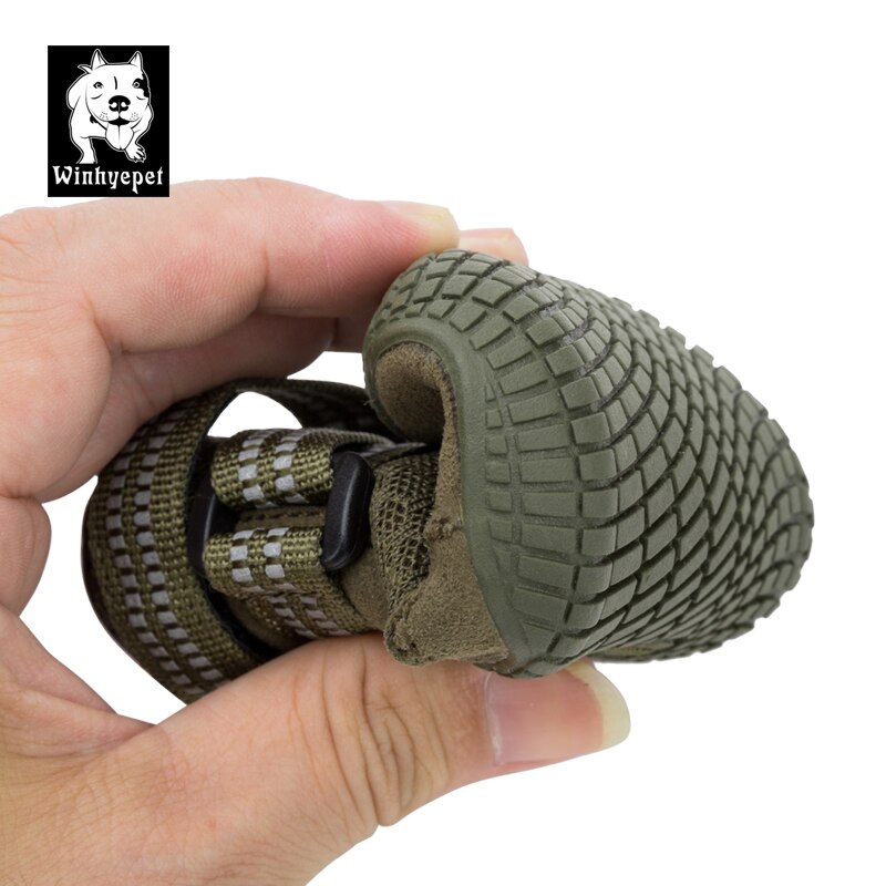 Truelove Pet Dog Shoes Sport Winter Snow Shoes Rain Waterproof Rubber Sole Anti-slip for Dog Boots Reflective Puppy Medium Large