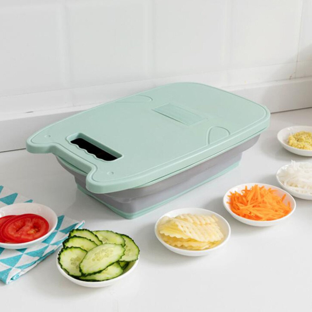 1 Set Multi-functional Cutting Board Grater Vege Draining BasketChopping Board