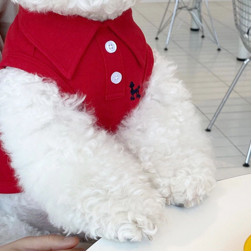 Zomerpoloshirt voor honden Puppykleding Bichon Frise Chihuahua Streep Hondensweatshirt Hond Koelvest voor kleine en middelgrote honden