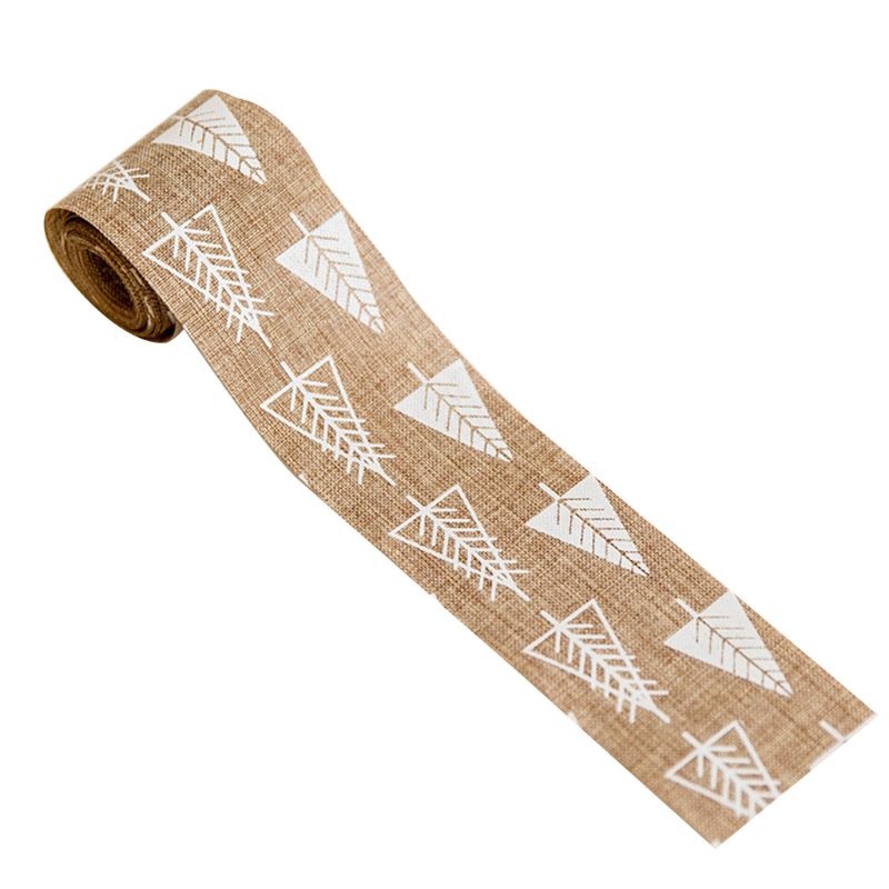 Jouluhirvi/joulukuusi/lumihiutalekuvio säkkikangas joulukuusi kutoa joulutrendit foliosolmio: 8 v 1201230- b