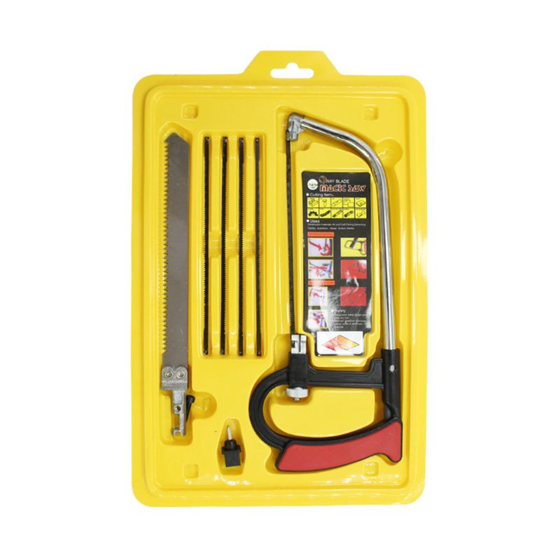 7 in 1 DIY Hand Saw Multipurpose Small Hacksaw Frame with Bar Model Steel Jigsaw M68E