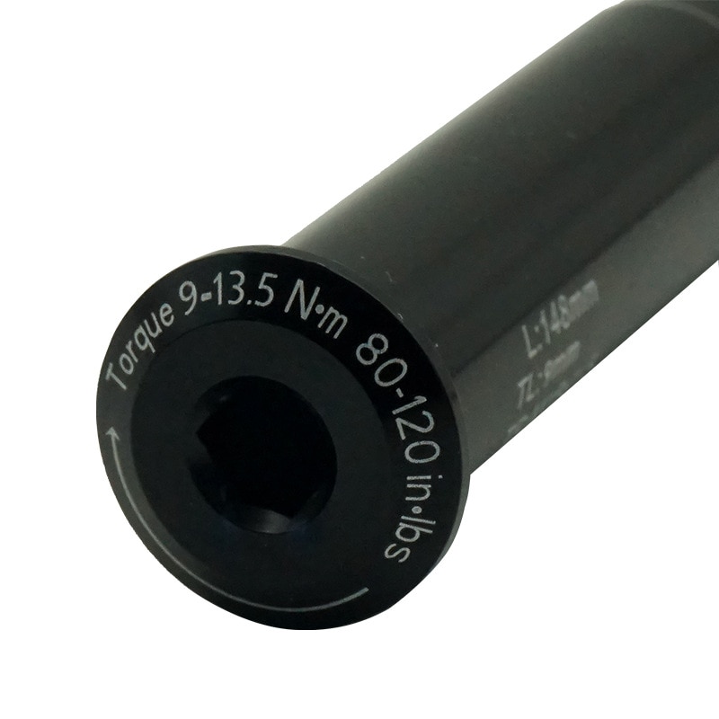 Eje de barril de horquilla delantera de bicicleta de montaña, eje pasante de liberación rápida, reparación de aleación de aluminio, accesorios de buje ligero