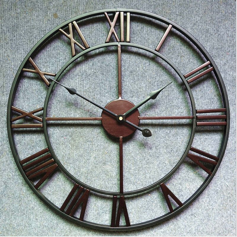 Grote Wandklok Klok Luxe Kunstenaar Woninginrichting Retro Woonkamer Quartz Naald: 4 / 40cm