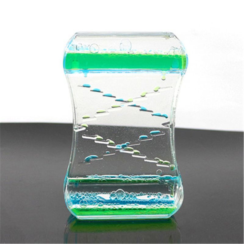 Anti Stress Fidget Toy Two-color Oil Ladder Liquid Water Sensory K1MA: D