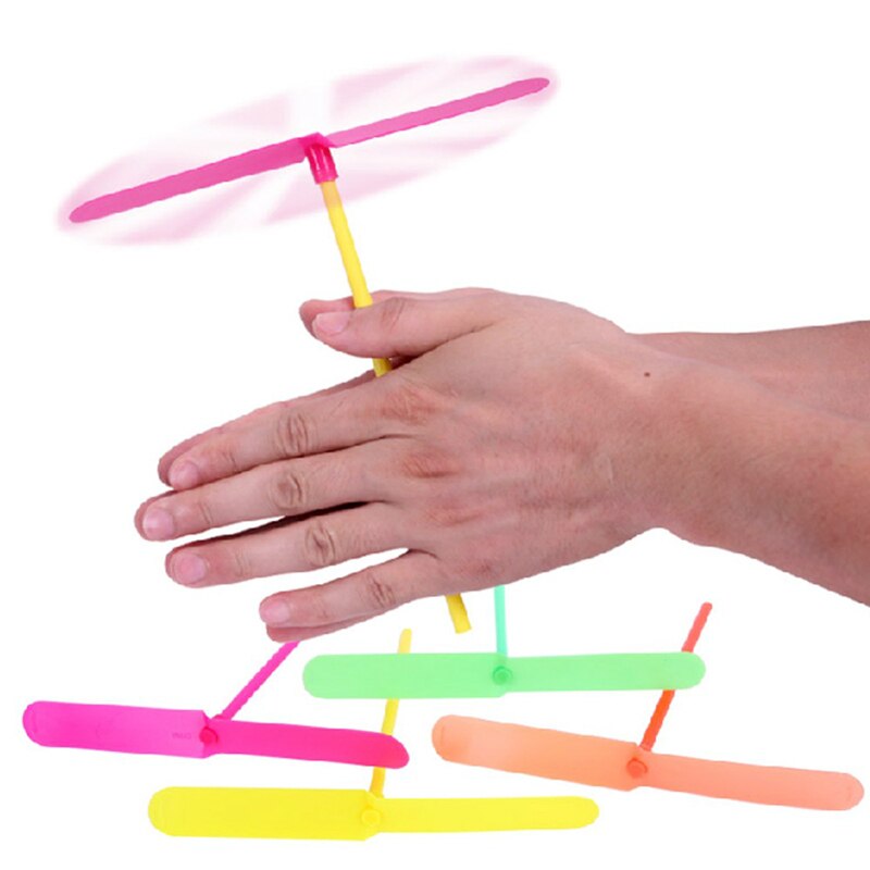 Youne shone, hélicoptère en plastique, libellule volant, hélicoptère classique, jouets d'extérieur traditionnels pour enfants, jeu pour bébés, flèches en spirale