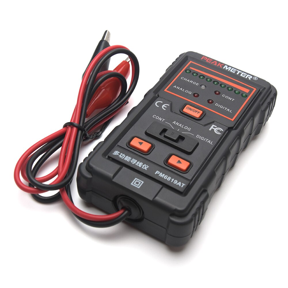 PM6819A Battery Powered Cable Tracker Electric Line Multifunctional ABS Universal Dual Mode Anti Interference